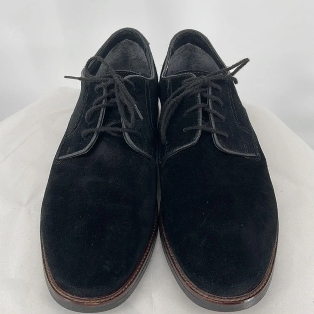 Alfani Men's Phillip Black‎ Suede Lace up Dress Oxfords Men size 12M Blokecore
